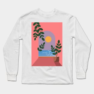 Ocean view from window Long Sleeve T-Shirt